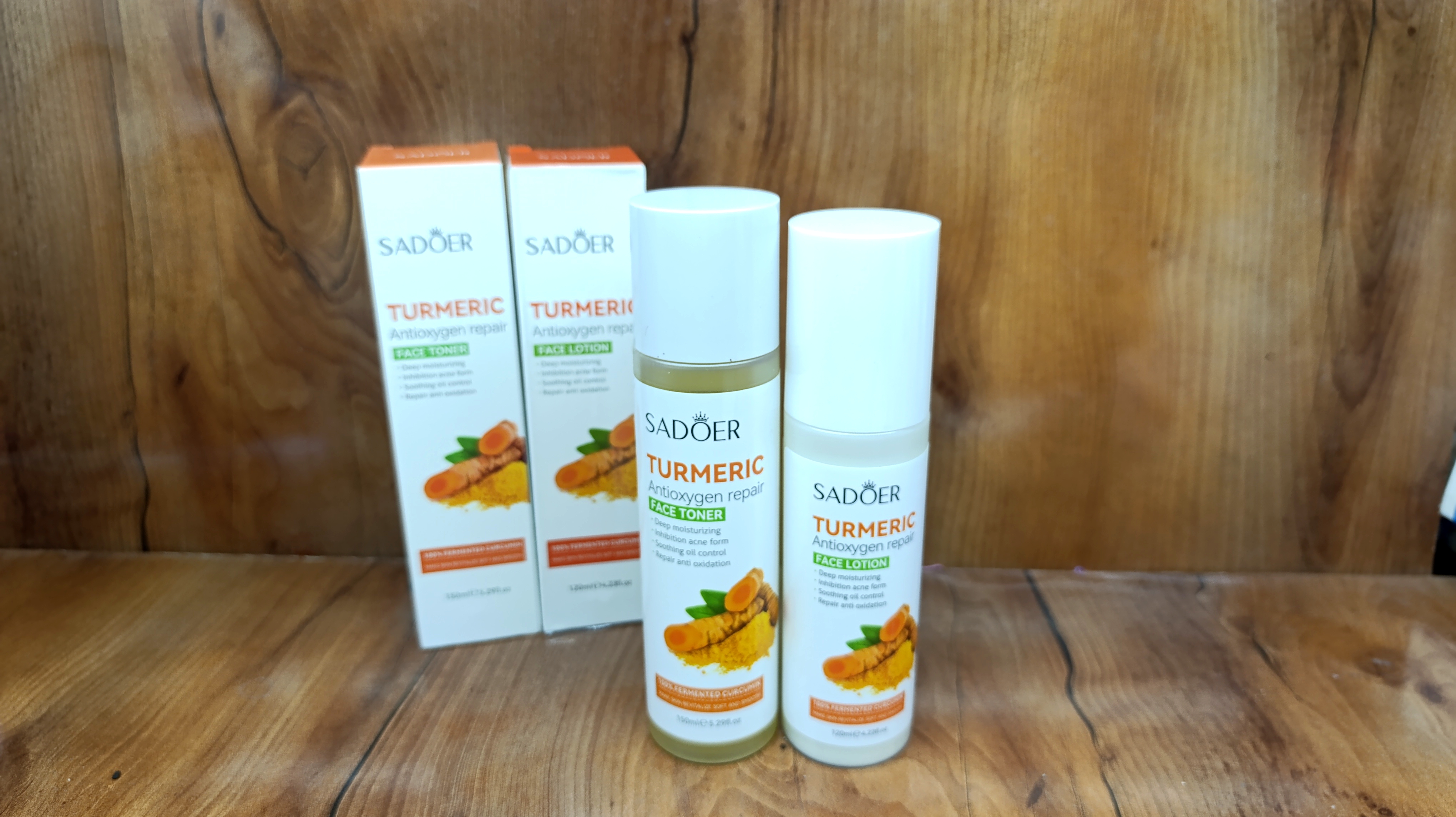 پک لوسیون صورت وتونر زردچوبه